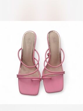 SHEIN Pink Strappy Heels